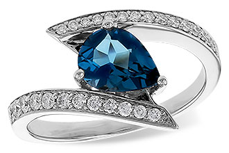 H329-10489: LDS RG 1.04 LONDON BLUE TOPAZ 1.28 TGW (8x6MM)