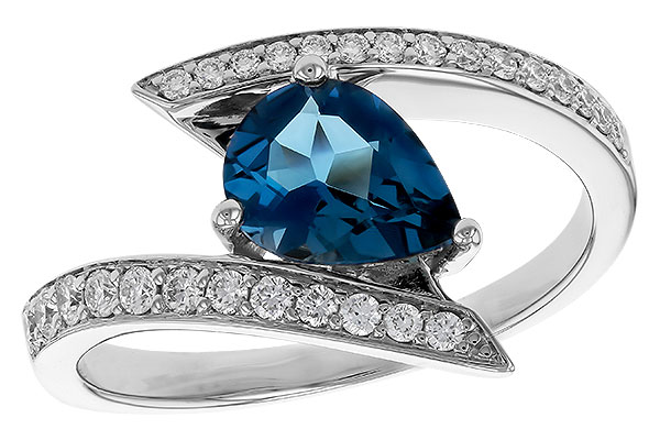 H329-10489: LDS RG 1.04 LONDON BLUE TOPAZ 1.28 TGW (8x6MM)