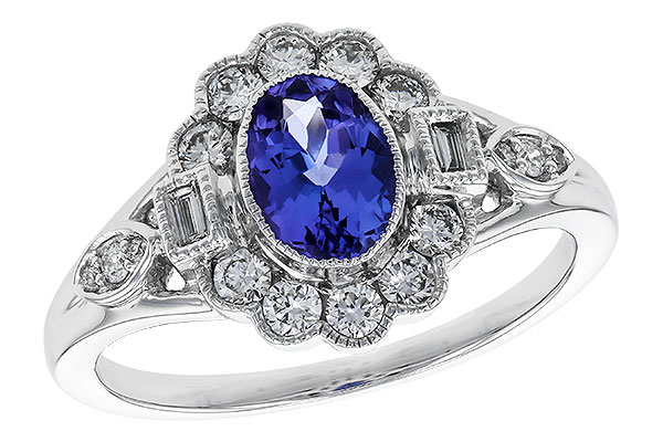 H329-10516: LDS RG .80 TANZANITE 1.20 TGW (7x5MM OV)