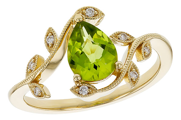 H329-11434: LDS RG 1.16 PERIDOT 1.22 TGW (8x6MM PER)