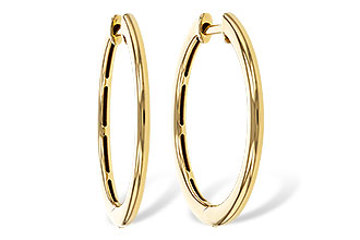 H329-16843: GOLD EARRINGS (24MM)