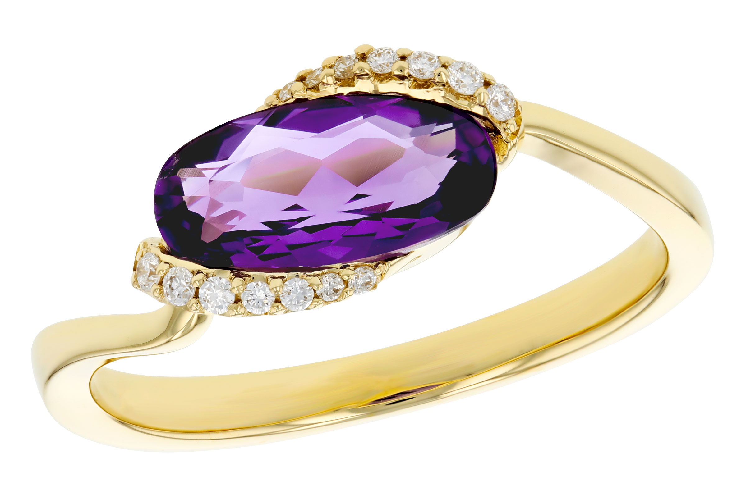 H330-02325: LDS RG 1.07 TW AMETHYST 1.13 TGW (10x5MM AMY)