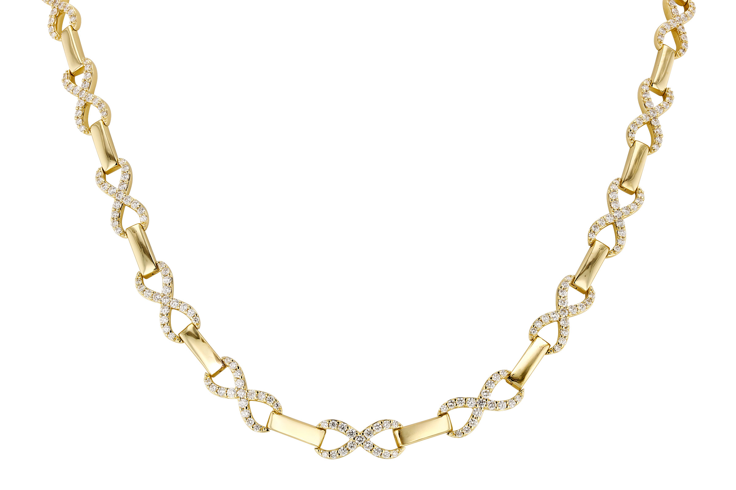 H330-02334: NECKLACE 2.20 TW (17")
