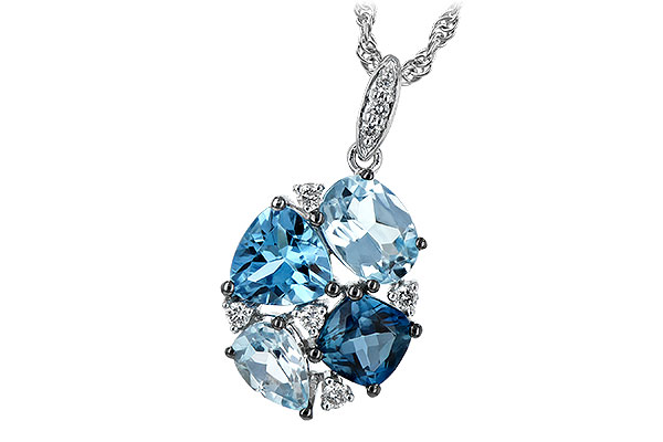 K243-65007: NECK 2.60 BLUE TOPAZ 2.70 TGW