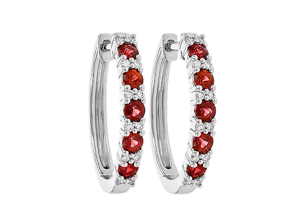 K244-58716: EARR .90 RUBY 1.08 TGW