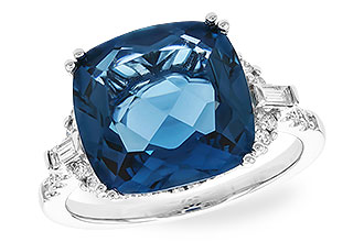 K328-22352: LDS RG 9.00 LONDON BLUE TOPAZ 9.25 TGW (12MM LBT)