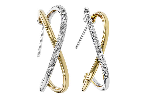 K329-11443: EARRINGS .50 TW
