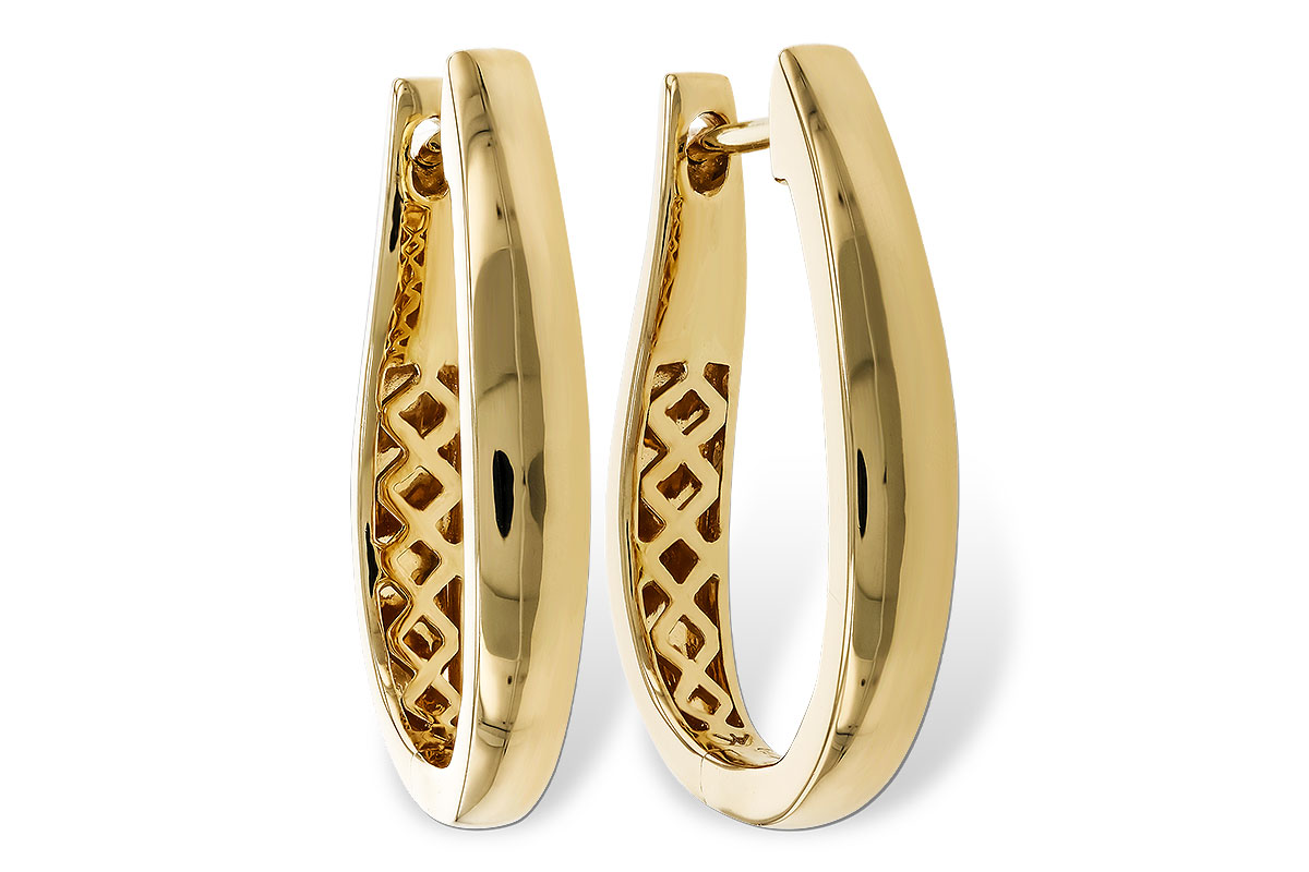 K329-15080: GOLD EARRINGS (22MM)