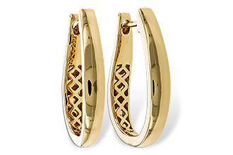 K329-15080: GOLD EARRINGS (22MM)