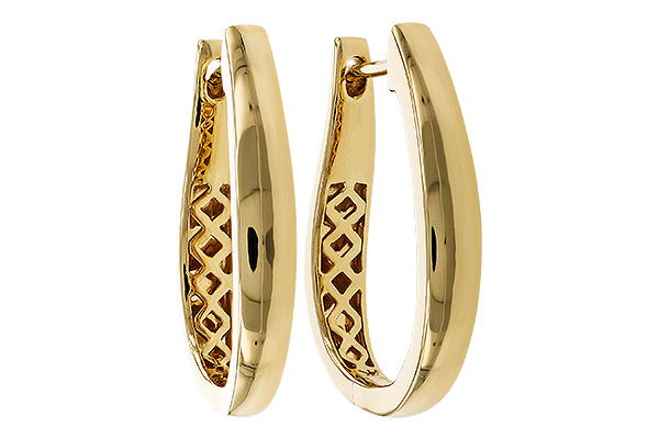 K329-15080: GOLD EARRINGS (22MM)