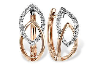 L243-71443: EARRING .25 TW (ROSE & WG)