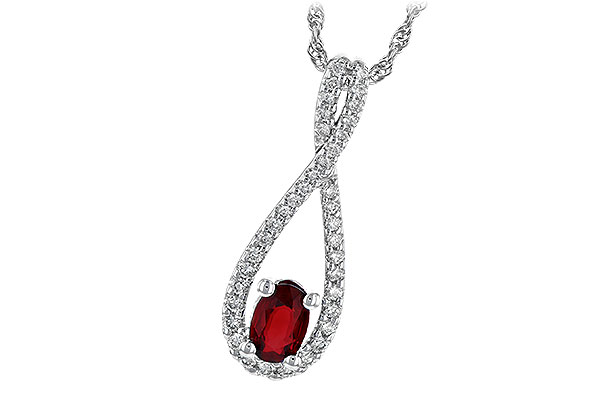 L244-56852: NECK .50 RUBY .74 TGW