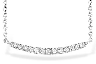 L244-60498: NECKLACE .10 TW (13 STONES)