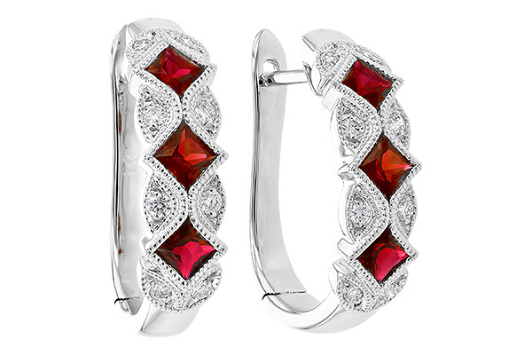 L327-33243: EARR .75 RUBY .87 TGW