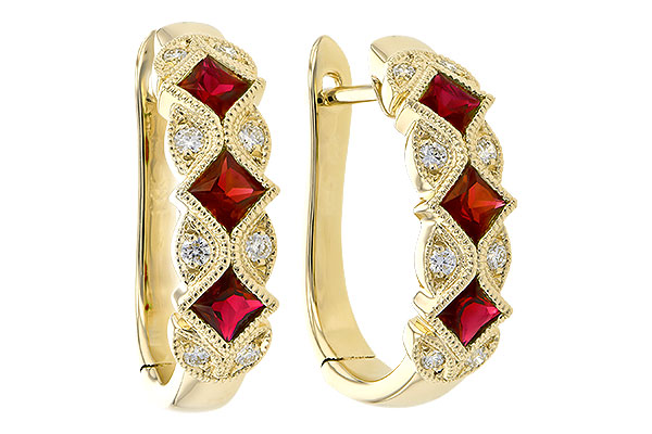 L327-33243: EARR .75 RUBY .87 TGW