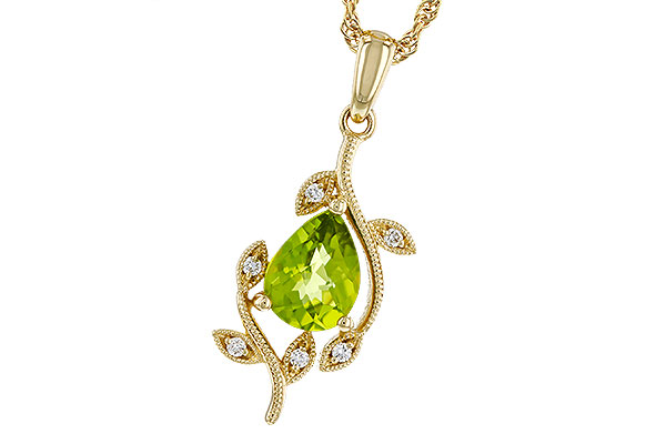 L329-12316: NECKLACE 1.16 PERIDOT 1.21 TGW (8x6MM PER)