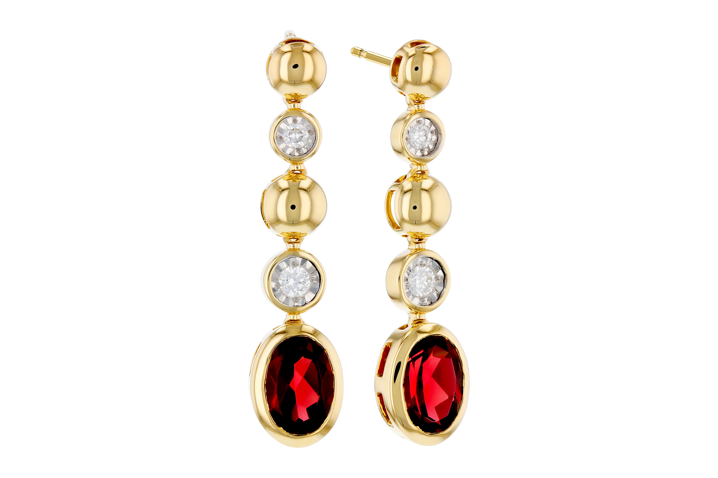 L330-01434: EARRINGS 1.76 TW GARNET 1.86 TGW