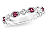 M147-29589: LDS WED RG .20 RUBY .26 TGW