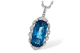 M244-55916: NECK 6.70 LONDON BLUE TOPAZ 6.81 TGW