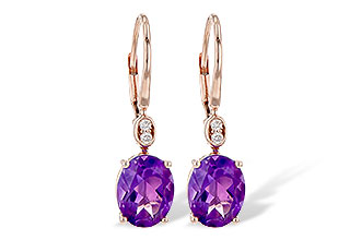 M244-63189: EARR 2.85 TW AMETHYST 2.90 TGW (9x7MM AMY)