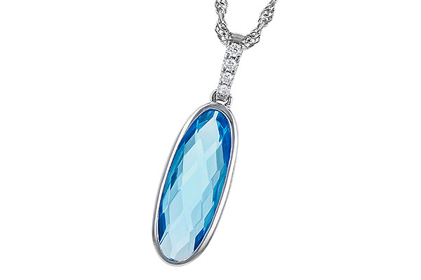 M327-30516: NECK 1.90 BLUE TOPAZ 1.93 TGW