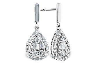 M328-19607: EARRINGS .08 TW BAG .40 TW