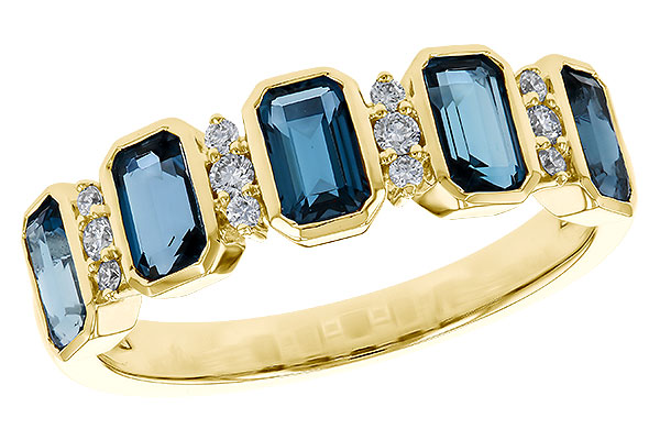 M329-12307: LDS RG 1.46 TW LONDON BLUE TOPAZ 1.58 TGW